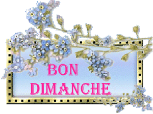 Gif animé Bon dimanche pancarte